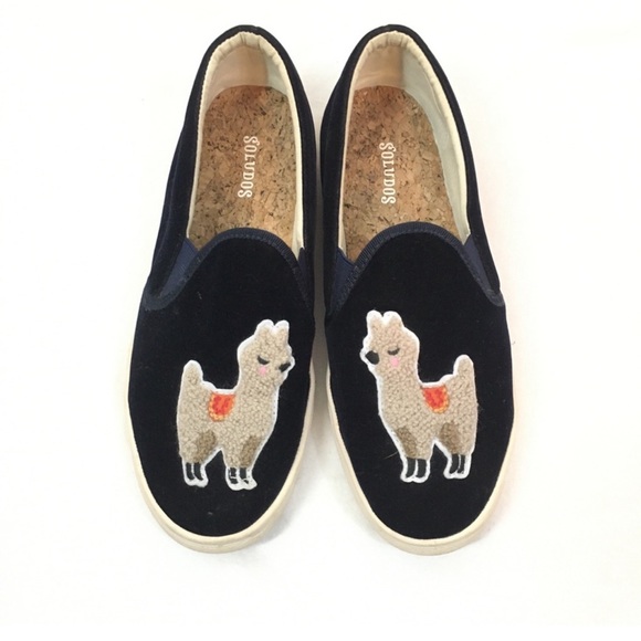 Soludos Velvet Llama Sneakers - Picture 2 of 9